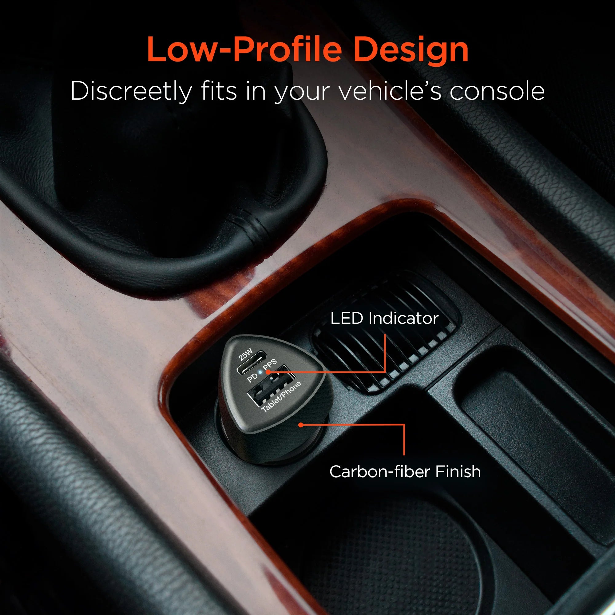 Hypergear Speedboost 25W PD USB-C Car Kit with PPS Fast Charge Tech